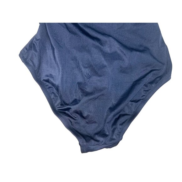 JCrew One Piece Swimsuit Womens 2 Black Halter Faux Wrap Tummy Control Classic - Picture 16 of 16